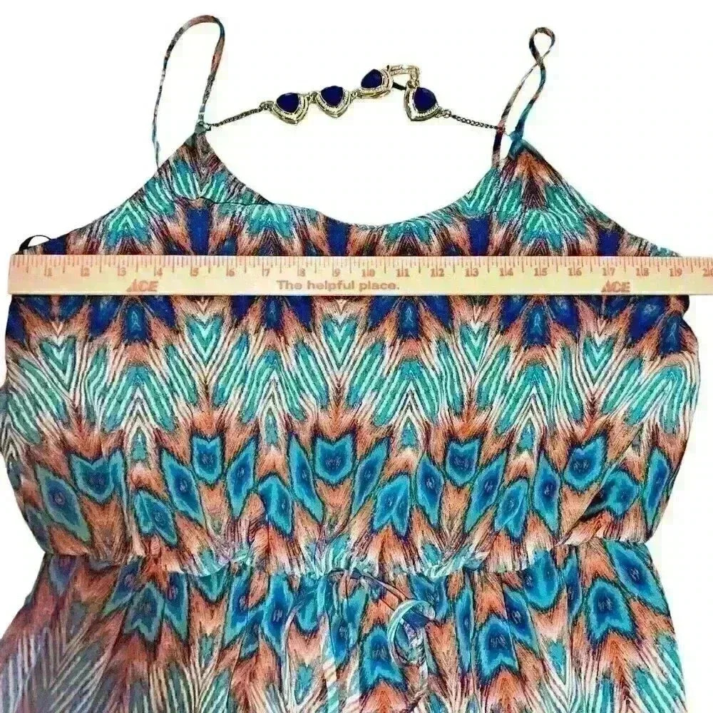 City Triangles Sun Dress Size XL Southwest Print Cruise‎ Party Evening Wear - Picture 14 of 16